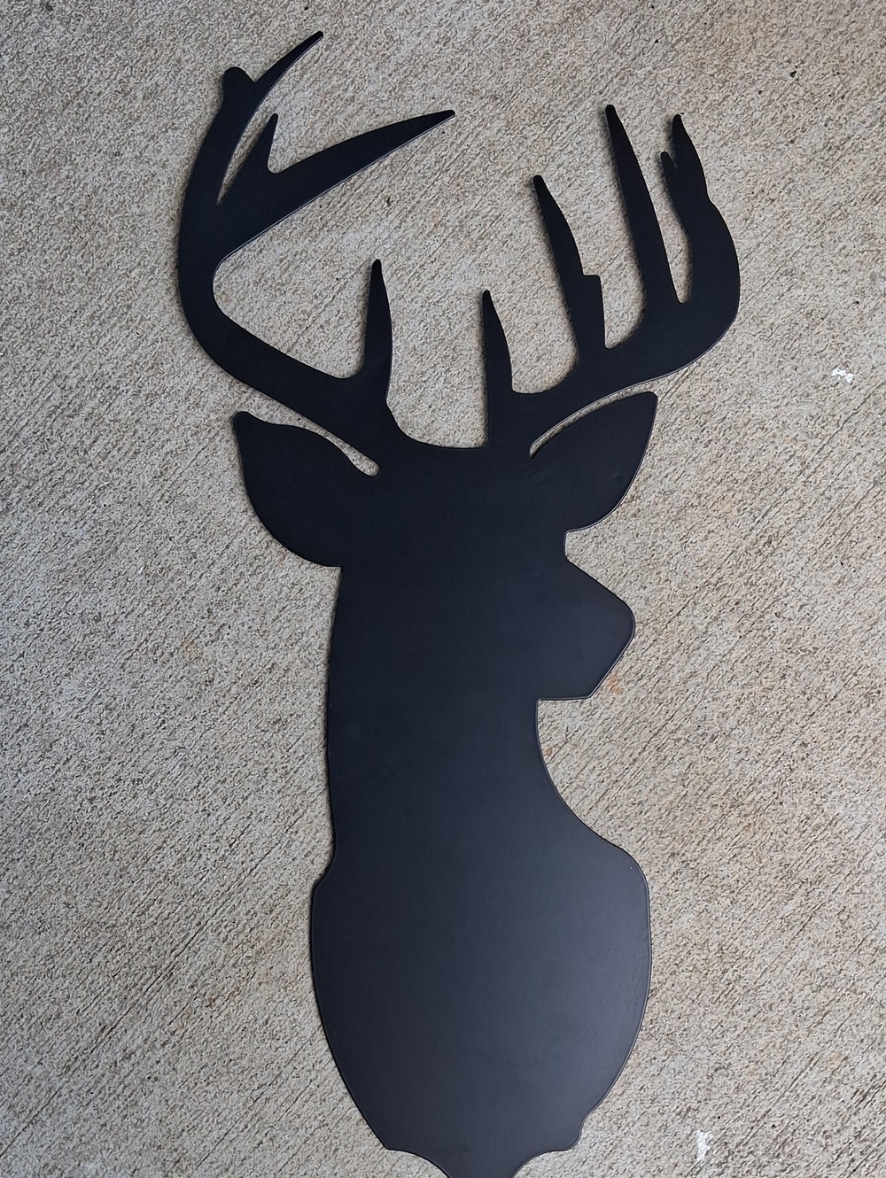 Black Deer Silhouette Wall Decor